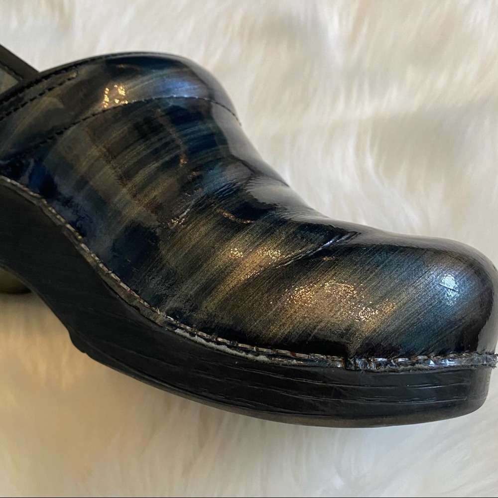 Dansko clog slip on shoes galaxy blue green sz 40 - Picture 6 of 12